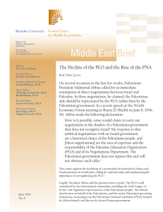 Middle East Brief Brandeis University Crown Center