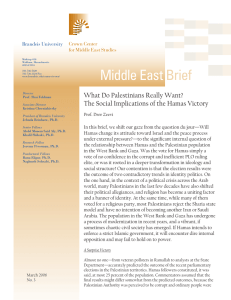 Middle East Brief Brandeis University Crown Center
