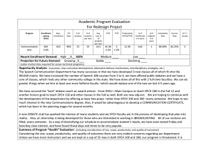 Academic Program Evaluation For Redesign Project