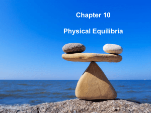 Chapter 10 Physical Equilibria