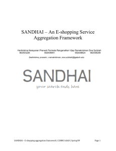 SANDHAI – An E-shopping Service Aggregation Framework