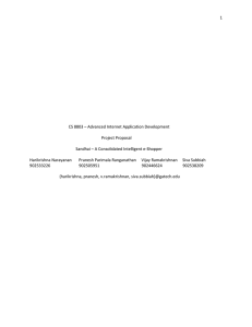 1 CS 8803 – Advanced Internet Application Development Project Proposal