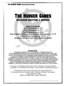 The Hunger Games Discussion Questions &amp; Answers