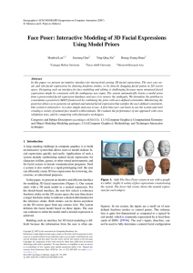 Face Poser: Interactive Modeling of 3D Facial Expressions Using Model Priors