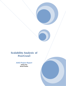 Scalability Analysis  of PeerCrawl AIAD Project Report Dulloor Rao