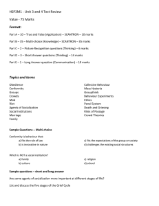 HSP3M1 - Unit 3 and 4 Test Review Format:
