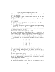 M328K Second Midterm Exam, April 11, 2003