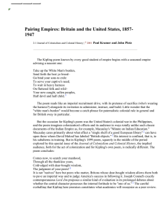 Pairing Empires: Britain and the United States, 1857- 1947