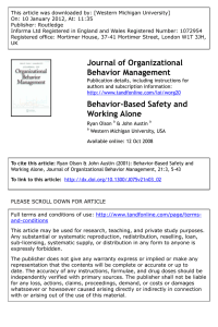 This article was downloaded by: [Western Michigan University] Publisher: Routledge