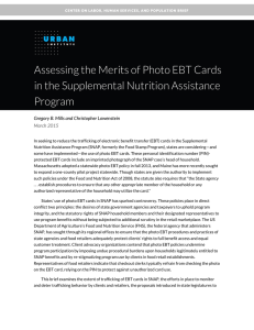 Assessing the Merits of Photo EBT Cards Program