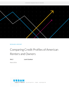 Comparing Credit Profiles of American Renters and Owners  Wei Li