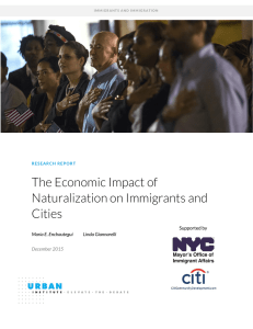 The Economic Impact of Naturalization on Immigrants and Cities