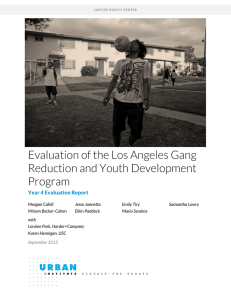 Evaluation of the Los Angeles Gang Reduction and Youth Development Program