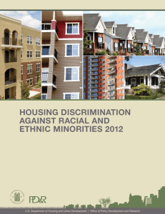HOUSING DISCRIMINATION AGAINST RACIAL AND ETHNIC MINORITIES 2012