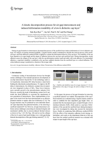 A kinetic decomposition process for air-gap interconnects and