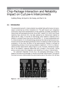 Chip-Package Interaction and Reliability Impact on Cu/Low-k Interconnects 2.1 Introduction