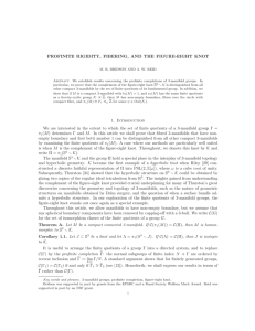 PROFINITE RIGIDITY, FIBERING, AND THE FIGURE-EIGHT KNOT