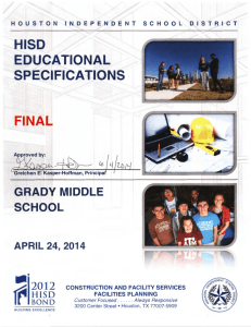 1 HISD EDUCATIONAL SPECIFICATIONS