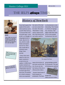 THE IELI’S 4Guys TIMES History	of	NewYork Hunter	College	IELI
