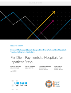 Per Diem Payments to Hospitals for Inpatient Stays