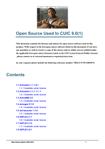 Open Source Used In CUIC 9.0(1)
