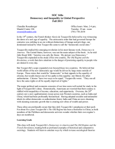 SOC 168a Democracy and Inequality in Global Perspective Fall 2013