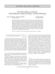 Facial Resemblance to Emotions: Group Differences, Impression Effects, and Race Stereotypes