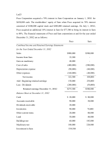 Lat23 Poco  Corporation  acquired  a  70% ... $450,000  cash.  The  stockholders’  equity ...