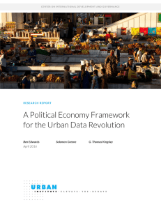 A Political Economy Framework for the Urban Data Revolution  Ben Edwards