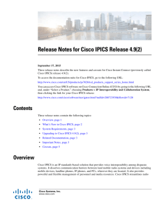 Release Notes for Cisco IPICS Release 4.9(2)