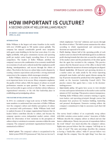 how important is culture? a SeCond looK at Keller williamS realty