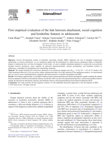 First empirical evaluation of the link between attachment, social cognition