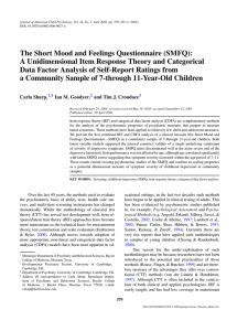 The Short Mood and Feelings Questionnaire (SMFQ):