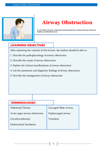 Airway Obstruction
