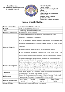 Republic of Iraq The Ministry of Higher Education &amp; Scientific Research