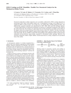 ZSM-5 Coatings on Methanol-to-Olefins Process β