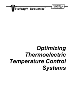 Optimizing Thermoelectric Temperature Control Systems
