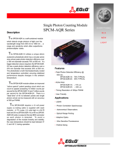 Í  SPCM-AQR Series Single Photon Counting Module