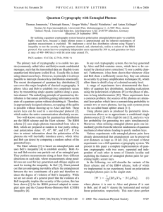 Quantum Cryptography with Entangled Photons