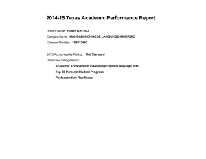2014-15 Texas Academic Performance Report