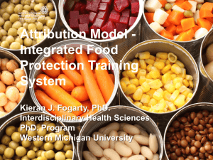 Attribution Model - Integrated Food Protection Training System