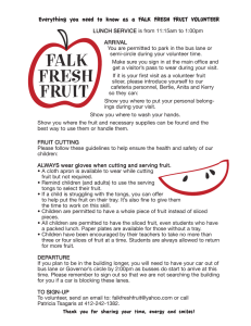 Everything you need to know as a FALK FRESH FRUIT...