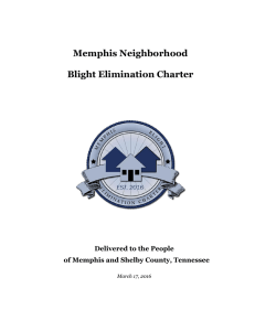 Memphis Neighborhood Blight Elimination Charter Delivered to the People
