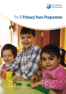 Primary  Years  Programme 21st century education