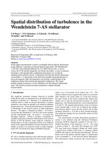 Spatial distribution of turbulence in the Wendelstein 7-AS stellarator N P Basse