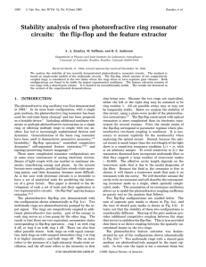 Stability analysis of two photorefractive ring resonator circuits: