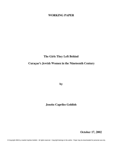 WORKING PAPER  The Girls They Left Behind