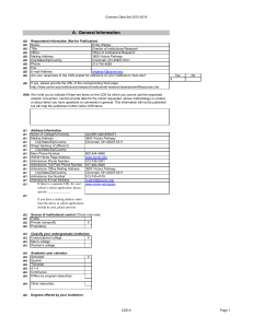 Common Data Set 2015-2016 Name: Emily Shipley Title: