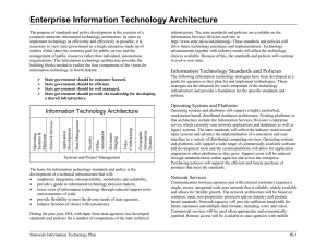 Enterprise Information Technology Architecture