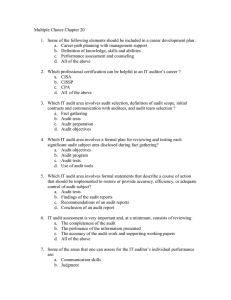 Multiple Choice Chapter 20